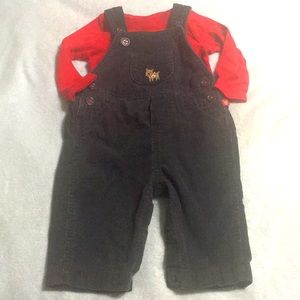 *5 for $15* 3-6M Oh Deer Overalls used